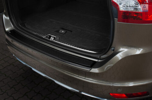 Volvo XC60 [13-17] takapuskurin suojalista, musta terästä ja musta carbon