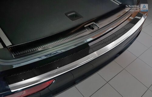 Audi Q5 [08-17] stange kaitseliist, poleeritud teras ja must carbon