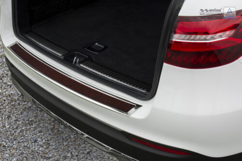MB GLC [15+] takapuskurin suojalista, poleerattu teräs ja musta-punainen carbon