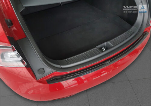 Tesla Model S [12+] stange kaitseliist, must carbon ja grafiit-must teras