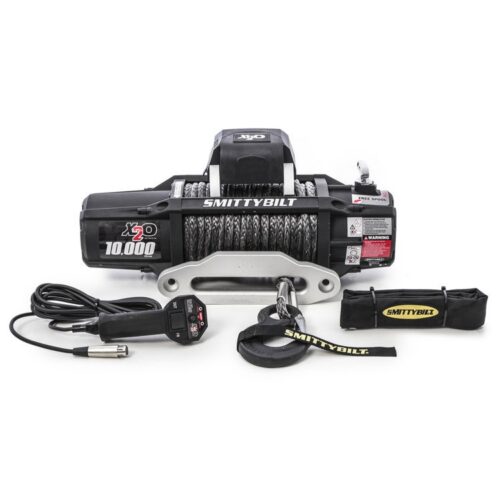 Vints Smittybilt X20 GEN2 10000 lbs sünteetilise nööri ja juhtmevaba puldiga.