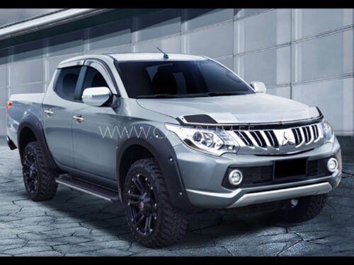 Mitsubishi L200 [15+] lokasuojan levikkeet, koristepolteilla, 4,5cm