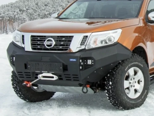 Nissan Navara [15+] Rival-alumiinietupuskuri, LED-sumuvaloilla.